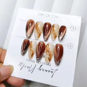 Press On nails/ Long Almond /Almond runcing
