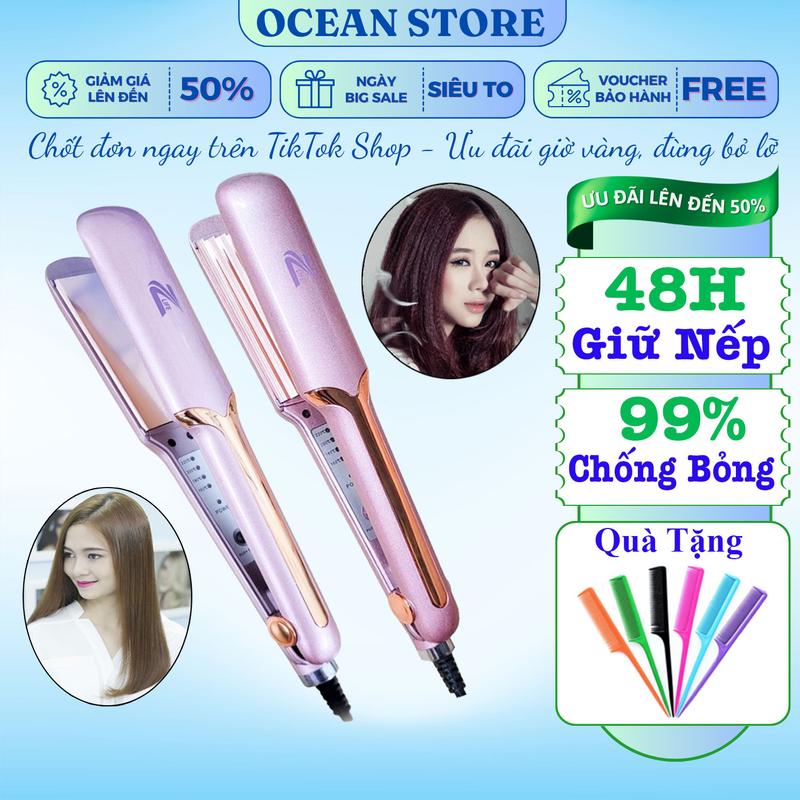  Máy Làm Tóc Đa Năng Zlife 3 in 1 Duỗi Tóc Uốn Cụp Làm Xoăn Bảo Hành 5 Năm 