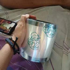 Kangaroo Packaging Plastik Roll LID Cup Sealer Press isi 1200 Tutup Segel Gelas Minum Tutup Minuman Seal Cup Polos Tutup Minuman Vacuum Variasi Motif