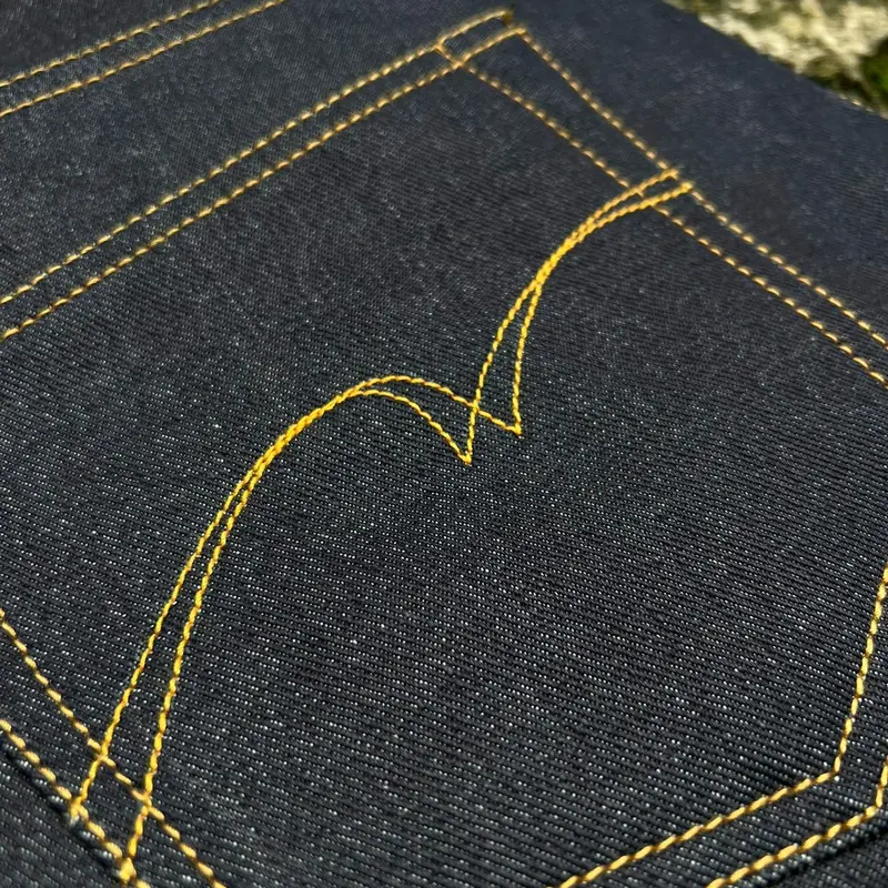 Izhmandenim - Agusta 16oz celana denim selvadge accent - Deep indigo - Free refresher 4