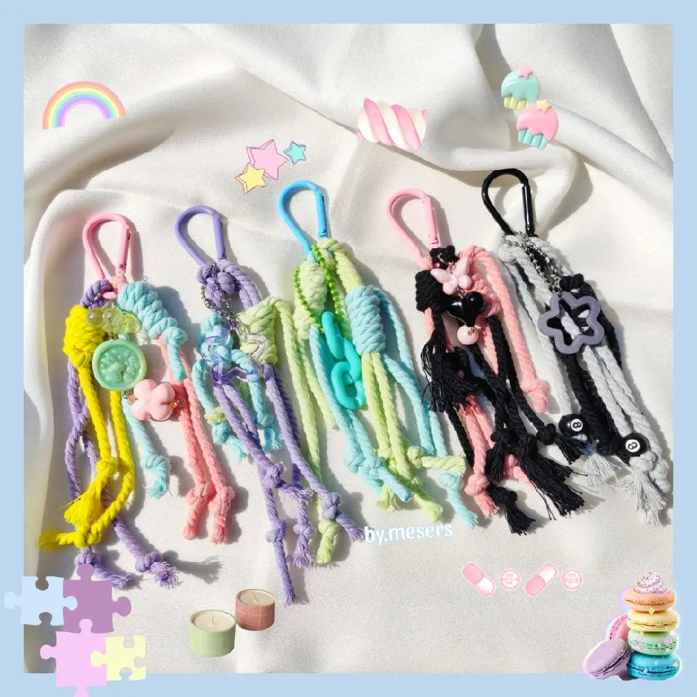 MESERS - Carabiner Macrame Bagcharm - Gantungan Tas Pastel