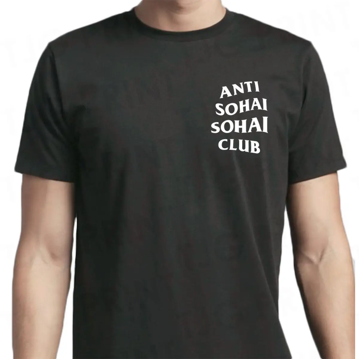 Anti Sohai, Sohai Club T-Shirt Cotton Casual Plain White Black