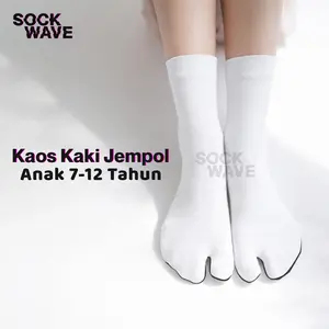 Kaos Kaki Jempol Anak Telapak Hitam Size S - Sekolah SD Sockwave