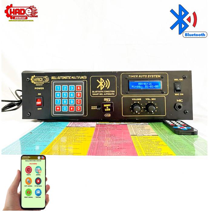 Gambar Bel Sekolah Otomatis Setting Android Bluetooth dari Cv.Hadetech Berkah Kab. Garut Tokopedia