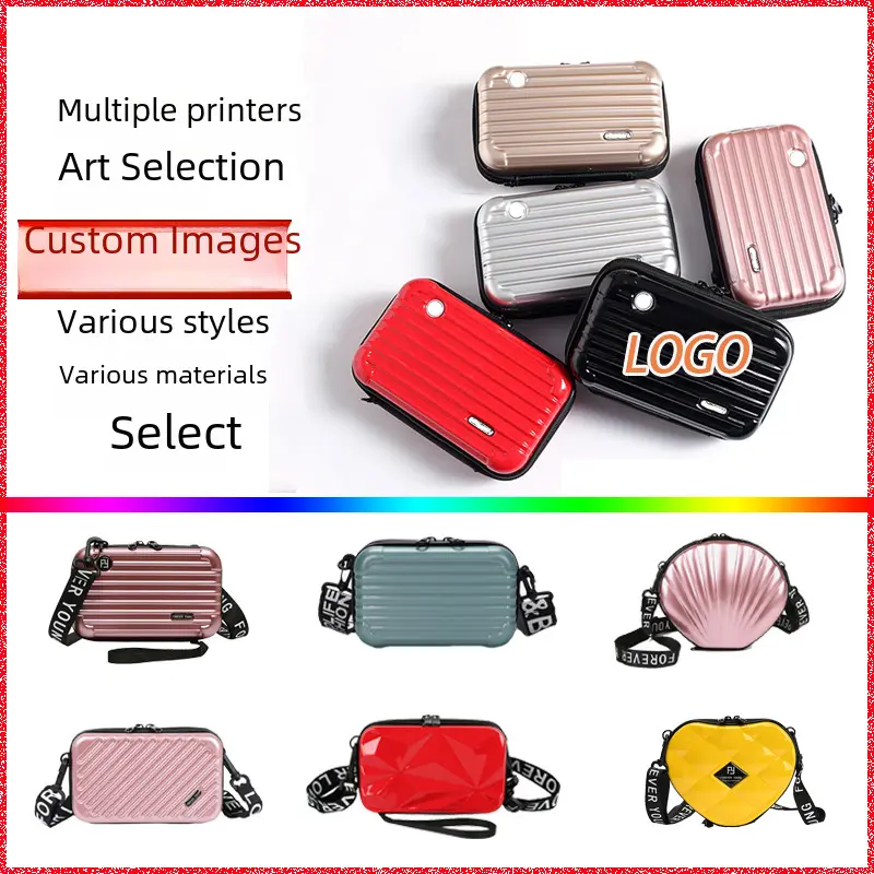 Túi Đựng Mỹ Phẩm PC Mini, 7 Inch, Vỏ Cứng, Đa Chức Năng, Túi Đựng Mỹ Phẩm, Túi Messenger Đeo Vai, Túi Đựng đồ Di Động Có Thể Tùy Chỉnh