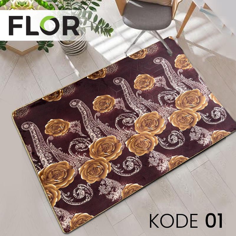 Karpet Lantai Empuk Busa Malaysia Bahan Kain Flanel Polyester Size 140x190 (Medium) Carpet 1