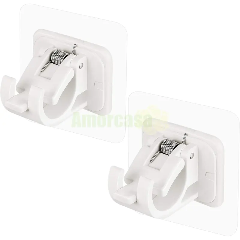 (2PCS) Gantungan Tempel Dinding Magic Hook Tanpa Bor Baut Cocok Untuk Tiang Gorden Hadiah Handuk 8