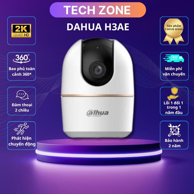 DEAL SỐC Camera wifi DAHUA H3AE H5AE độ phân giải 2K-3K xoay 360 đàm thoại 2 chiều tự động xoay theo người cảnh báo còi hú ban đêm hình ảnh hồng ngoại chụp hình báo động về máy tại TECHZONE VN
