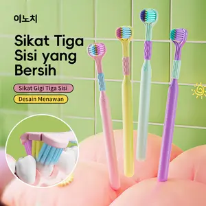 Dr Baek Sikat Gigi 3 Sisi Ultra Soft Bersih dari Semua Sudut 2in1 Pembersih Lidah Premium Mulut Gusi Tersedia dalam Warna Menarik toothbrush