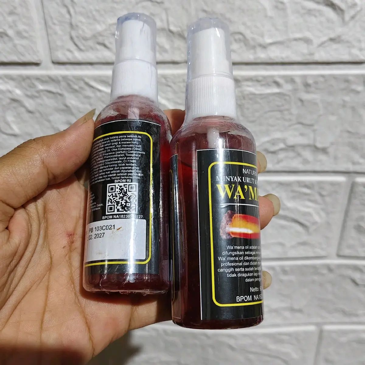 Promo 2 botol minyak pijat urut naturmax 60 ml sudah barcode