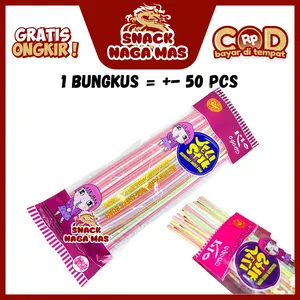 PERMEN JELI STIK RASA ANEKA BUAH / PERMEN SEDOTAN / JELI STIK PANJANG [ISI 50]