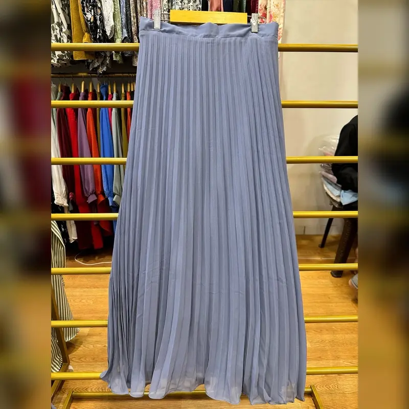 ByEmesha 047 - Rok Plisket / Bahan Ceruty Bawahan Wanita Panjang Muslim Casual 5