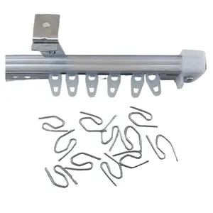 Rell Alumunium Kotak /Batang Balok Gorden Vitras-Plisket paduan aluminium garansi produsen