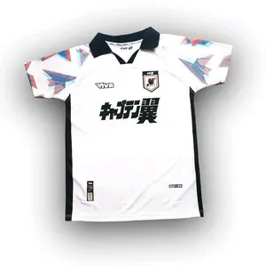 Vivaapparel Jersey Fantasy Anime Captain Tsubasa Jepang Putih Vintage Retro Bahan Milano Olahraga Sport Jersey Vintage Full Printing Logo Mewah Size S-XXXL