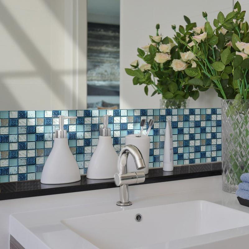 Product Introduction of 20pcs/Set Waterproof Wall Stickers Kitchen Oilproof Brick Wallpaper DIY Home Décor Self Adhesive Bathroom 3D Tile Stickers 9