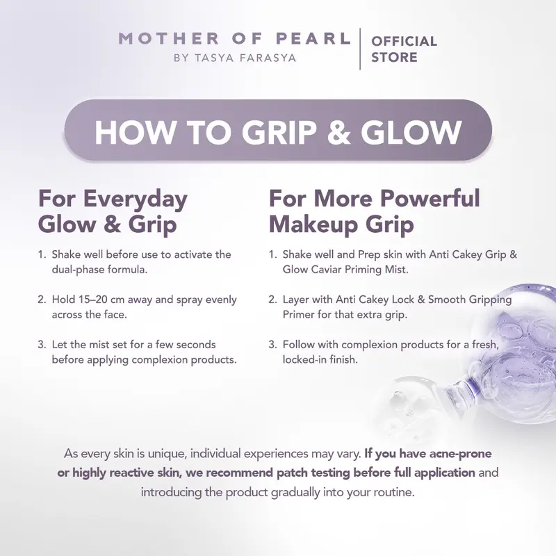 MOP - Anti Cakey Grip & Glow Caviar Priming Mist