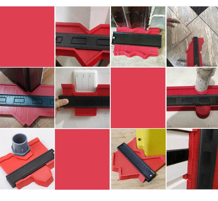 Product Introduction of Profile Contour Gauge line Copier Ruler Cutting template Construction Woodworking Measuring instrument ceramic Tiling tiles tool 37