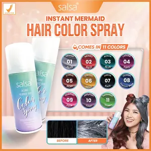Salsa Instan Mermaid Hair Color Spray 80ml - Pewarna Rambut Instan dengan Warna Mermaid  - Cat Rambut