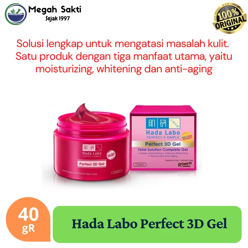 Hada Labo Perfect 3D Gel - Hadalabo Acid Hitam 0