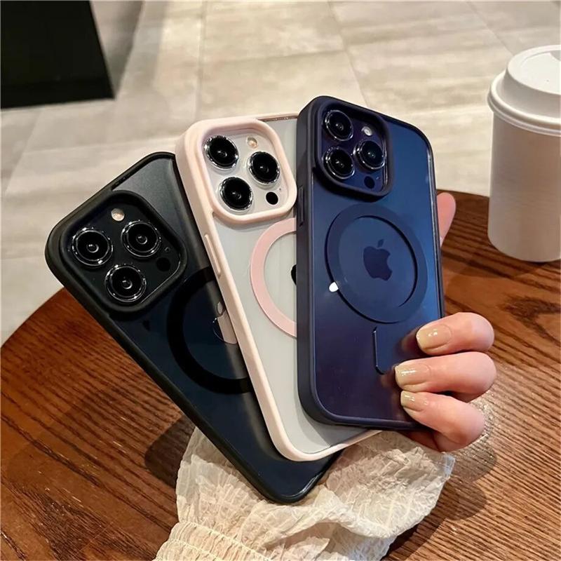 Product Introduction of Luxury Magnetic Wireless Charge For Magsafe Case for iPhone 15 14 Plus 13 12 11 Pro Max Shockproof Soft Transparent Bumper Cover 4