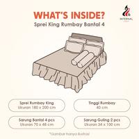 Gambar Illusions - Sprei King 180x200 Tinggi 25Cm Bantal 4 Rumbai - Victor dari Lady Rose Sprei Kab. Bandung 3 Tokopedia