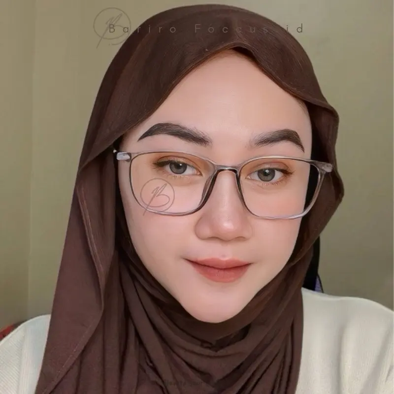 [Paket Box, Lap & Cairan pembersih] Kacamata Pria Dan Wanita Frame Kotak Sirena Mns dan Normal 1
