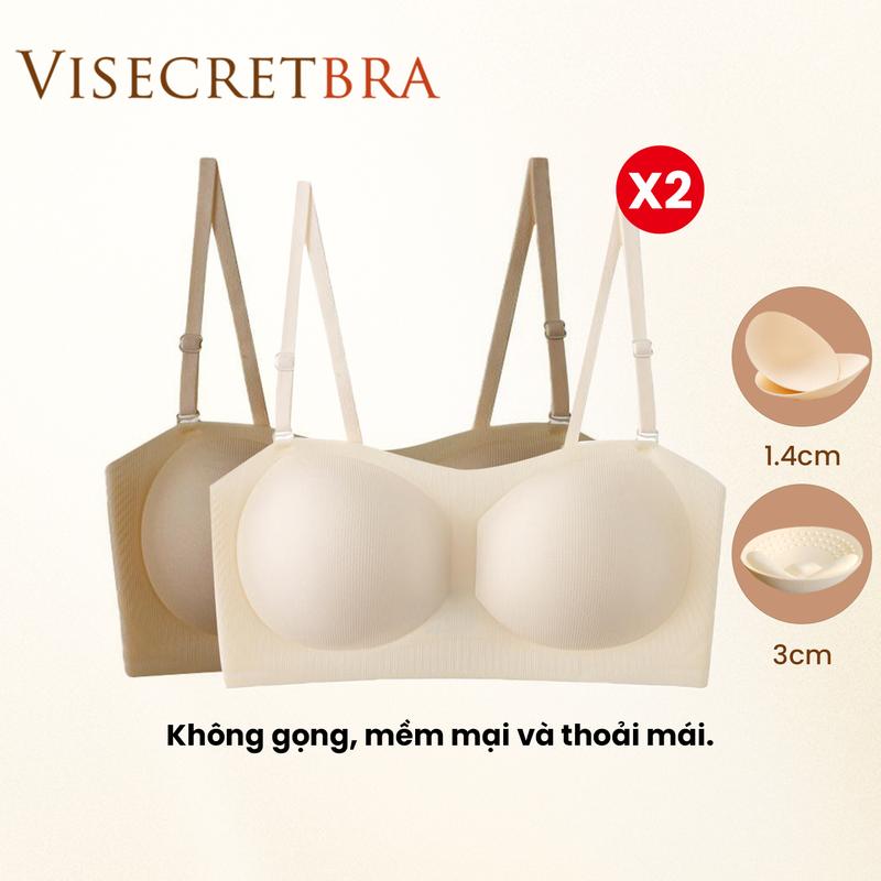 VB02 x COMBO x LIVE x DEAL GIỚI HẠN x Áo Bra Áo Quây Không Viền Dây Vai Tháo Rời Mút Đệm Mỏng -- VN250455
