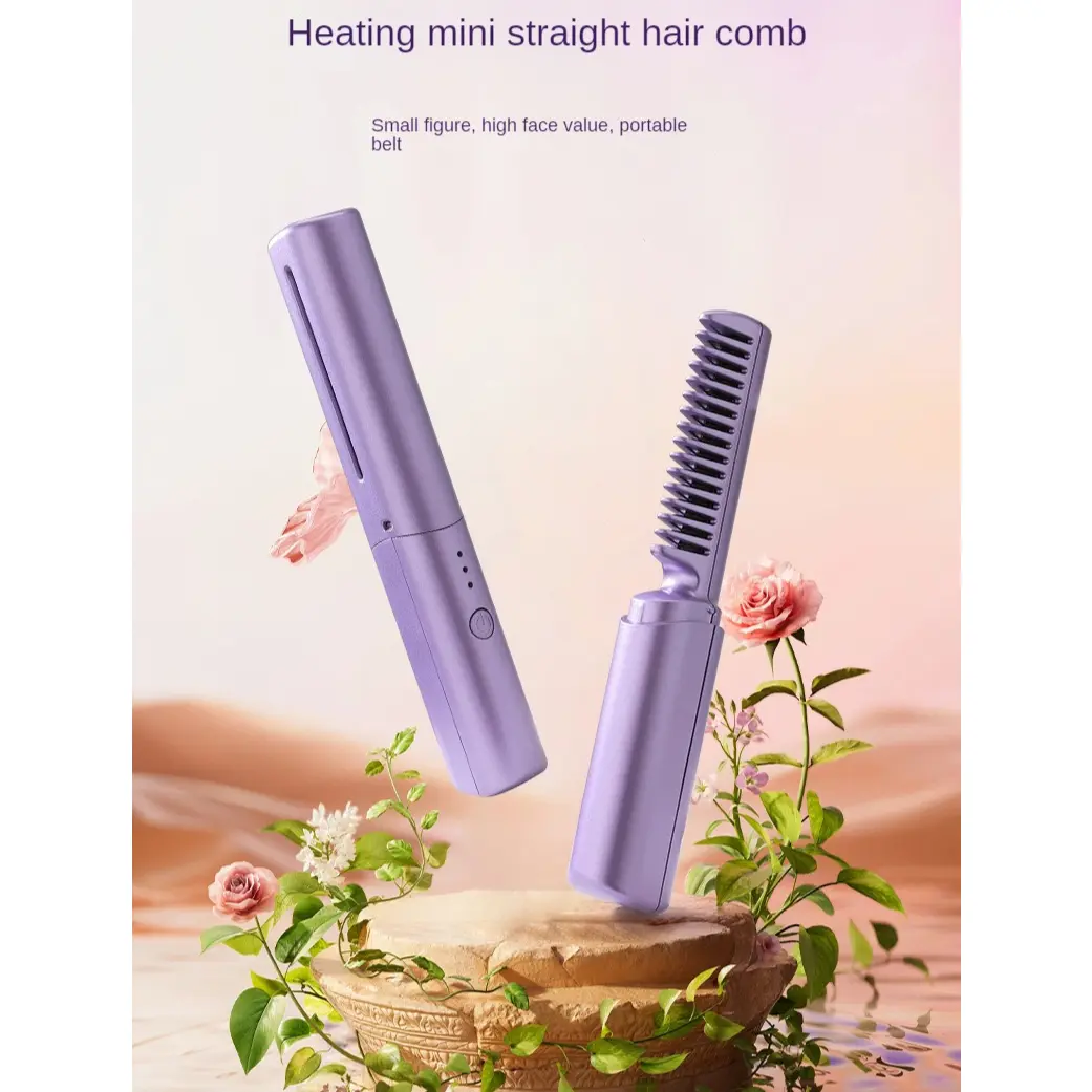 Negative ion curling iron straight curling dualpurpose splint lazy curling comb does not hurt hair