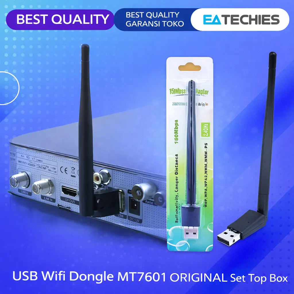USB Wifi Dongle MT7601 Original untuk Set Top Box Adapter Antena STB MT-7601 PC ORI Dukungan WiFi 802.11n 150Mbps