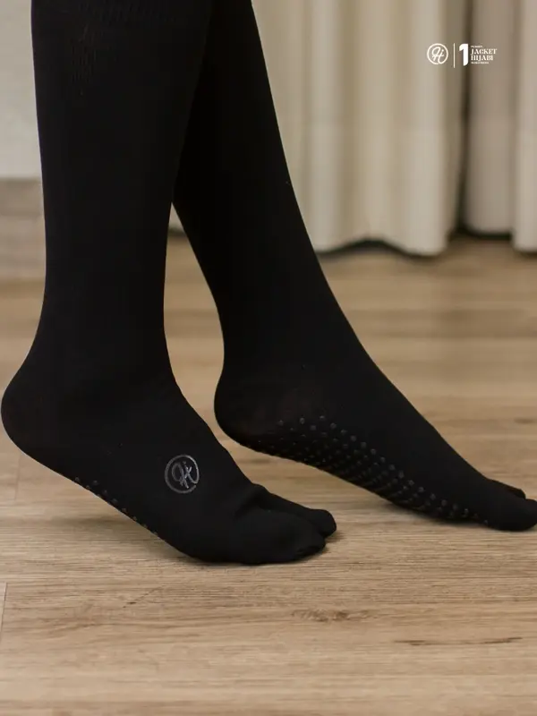 HJ - Sock Anti Slip Thumb | Kaus Kaki Wanita Anti Licin  bahan Nylon Microfiber Tebal Lembut 1
