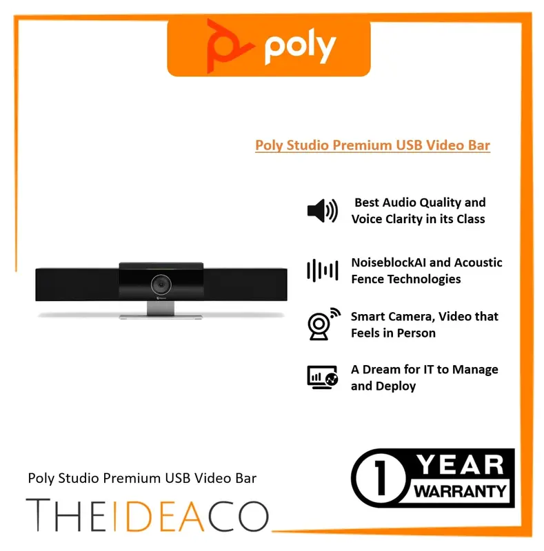 Poly HP Studio Premium USB Video Bar (842D4AA) 0