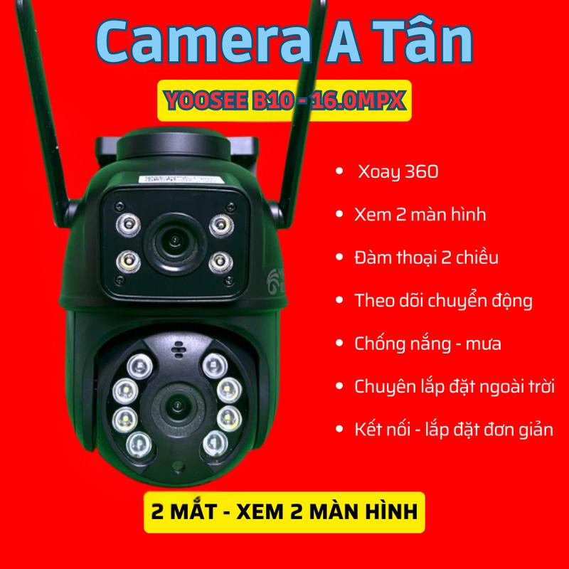 Camera wifi Yoosee 2 MẮT 2 khung hình 2 Màng Hình Ngoài Trời - Kết nối WIfi nhanh chóng - Xem 2 màn hình cùng lúc