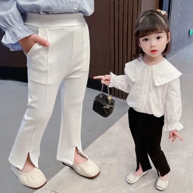 celana cutbray anak perempuan model belah tengah 1-10 tahun bahan scuba Bayi