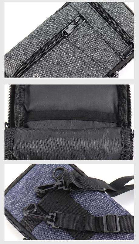 Product Introduction of Waterproof Waist Bag Portable Purse Single/double Layer Outdoor Waist Fanny Pack with Belt Phone Pouch Unisex Purses 17