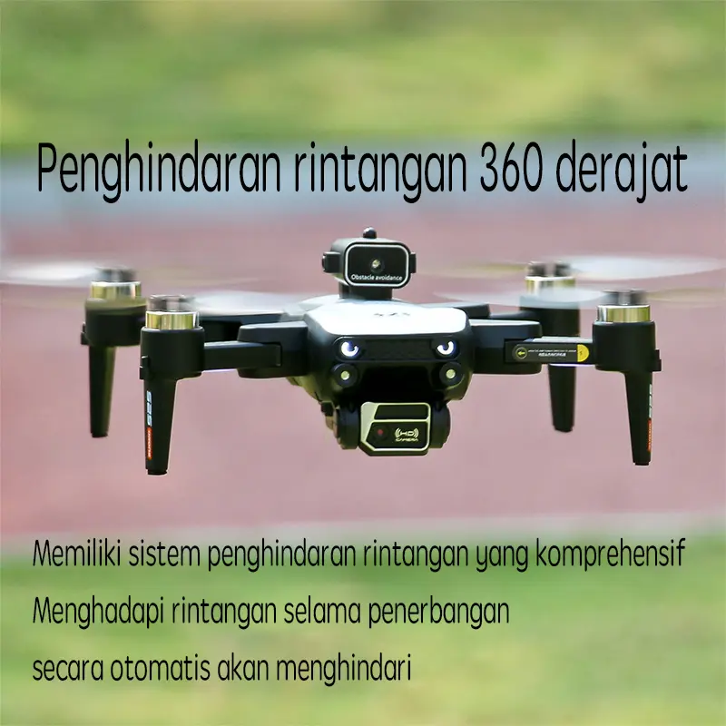 Drone Besar Unggulan-dengan Kamera Ganda-Pesawat Remote Control-Fotografi Udara-Drone Definisi Tinggi 6K 6