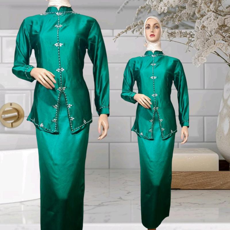 1 SET BAJU KURUNG MELAYU MARISA EDISI  BRIASMID KONDANGAN SERAGAMAN PERPISAHAN Lembut Mewah Nyaman Silk 0