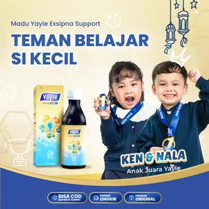 Yayle Exsipna Support 120ml & 200ml -  Madu Vitamin Teman Belajar SI Kecil