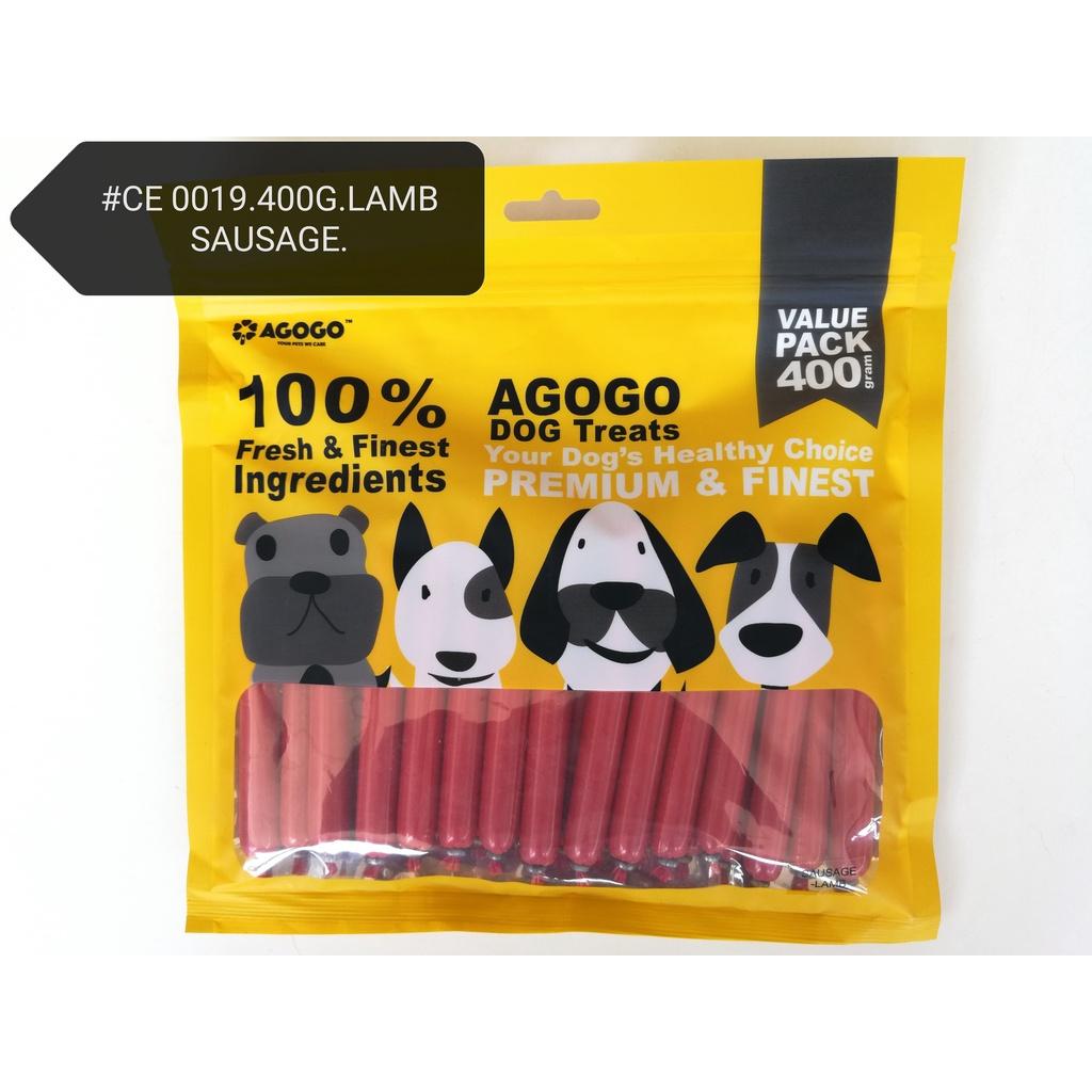 Agogo Dog Treat Lamb Sausage 400gram Snack Food Feed [Treats] Sosej Kambing Makanan Anjing