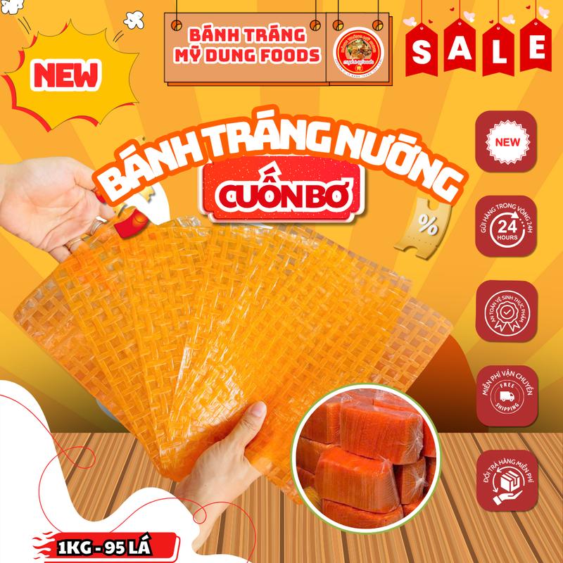 MÃ SỈ 56- Lá Bánh Tráng Cuốn Bơ Mỹ Dung Foods Chuẩn Vị Tây Ninh Dẻo Mềm Bộ Sốt Chấm Đa Dạng Topping Đa Dạng