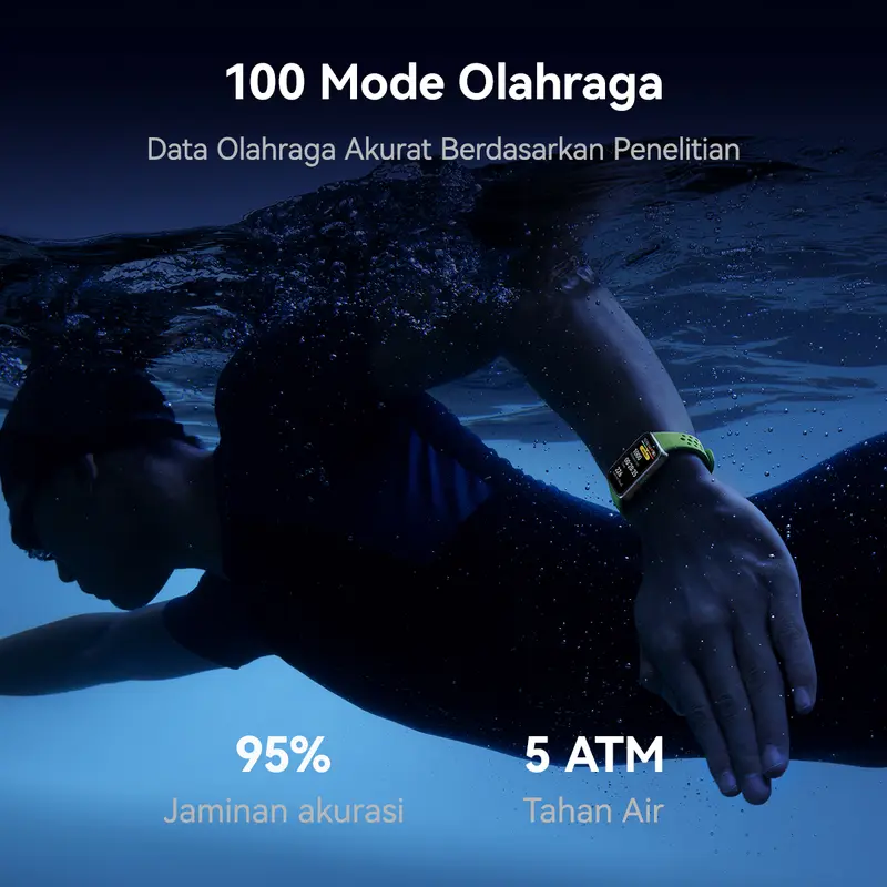 [Limited Offers] HUAWEI Band 10 Smartband | Sleek Aluminum Alloy Case | Pro-Level Sleep Analysis | Emotional Wellbeing Assistant | Smartwatch Aluminium Jam 5