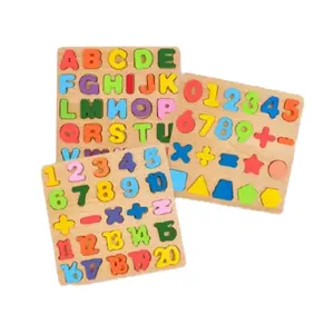 Mainan Puzzle Kayu edukasi Huruf Abc Dan Angka Games Anak