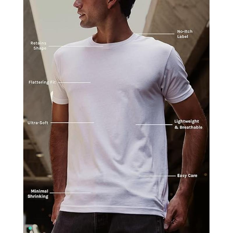 Product Introduction of Menswear Basic Wear Summer Daily Wear Unisex T-Shirt - Short Sleeve Round Neck Plain Breathable in White, Black & White kendrick lamar shirt Casual Top tshirt murah 19