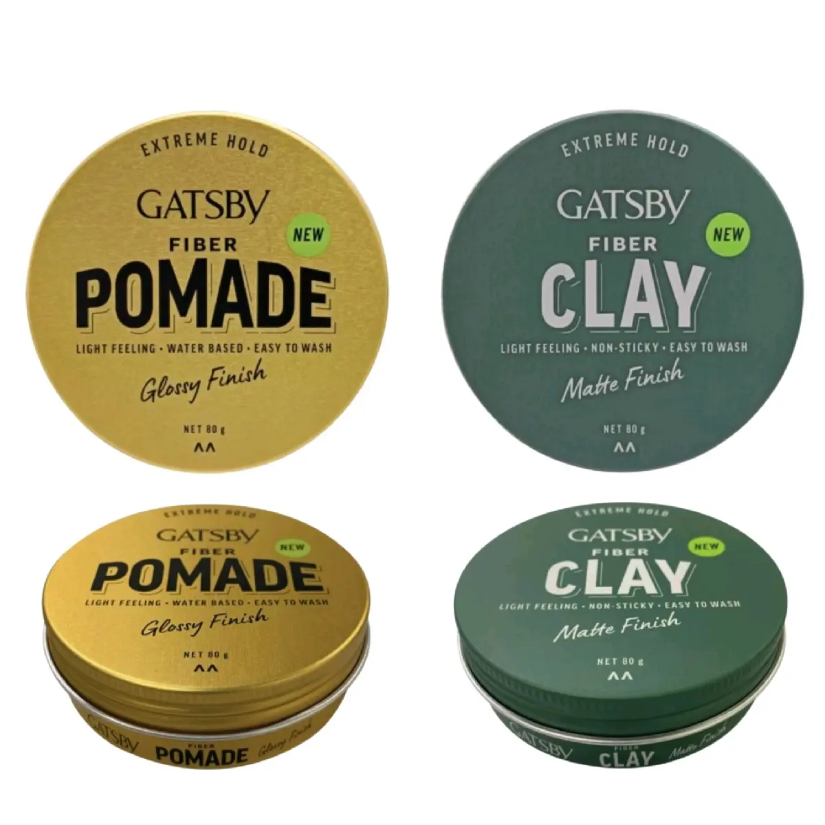 GATSBY Fiber 80gr | Clay Fiber | Pomade Fiber | Minyak Rambut