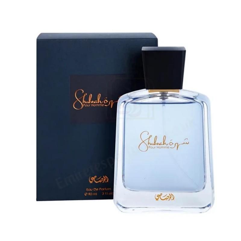Rasasi Shuhrah Pour Homme EDP 90 ML Parfum Pria Wanginya Tahan Lama dengan Nota Rose, Sandalwood, & Oudh Aroma Segar dan Masculin Rasasi Shuhrah Pour Homme EDP 90 ML Parfum Pria Wanginya Tahan Lama dengan Nota Rose, Sandalwood, & Oudh Aroma Segar dan Masculin
