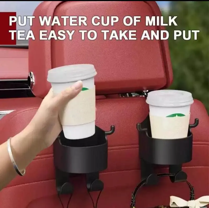 [PROMO] Cup Holder Botol 3 In 1 Tempat Minum || Hanger Kursi Mobil | Gantungan multifungsi || BISA COD 3