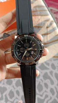 Product Review of CristianoAillenJamTanganPriaAnalog8895RantaiStainlessSteelChronographKacaSapphireWaterResistant3ATMWatchesWaterproof from A**👑 1