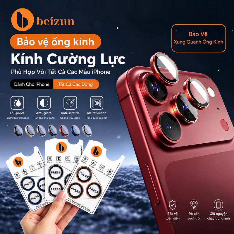 Bảo vệ Mắt CAMERA 2 tầng AR + AF ( ANTI - FOG ) Phủ SAPPHIRE siêu trong suốt - CHống Trầy -Chống Va Đập - Có đàu tháo cam dành chi điện thoại iphone 11/12/13/14/15/16/17/18Pro/Max