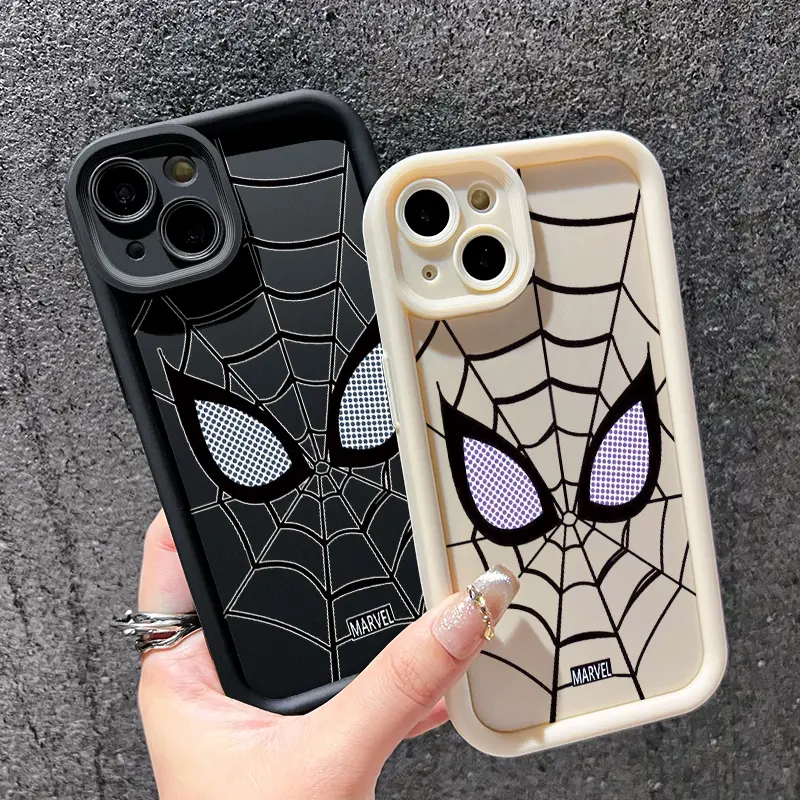 Casing Hp untuk Xiaomi Redmi Note 9 Redmi Note 9s Case hp pelindung Spider Anti drop Casing silikon cangkang Kesing lembut Anti guncangan Softcase 3