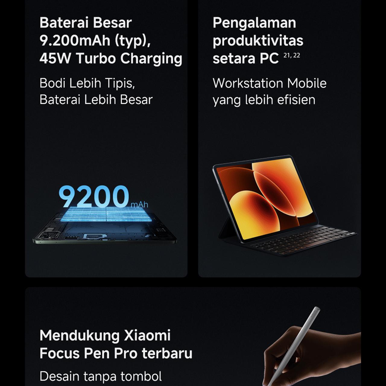 Xiaomi Pad 8 (8/256GB) | Tablet Android | Chipset Snapdragon 8s Gen 4 Mobile Platform | Pengalaman produktivitas dengan WPS PC-Level | Baterai 9.200mAh dengan 45W HyperCharge  [Xiaomi Official Store]