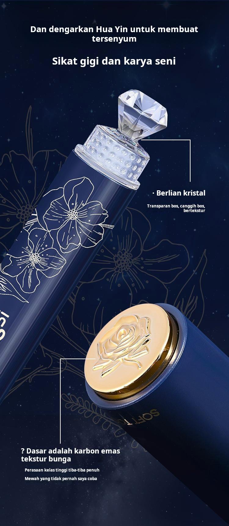 Sikat gigi lipstik portabel, bulu sikat lembut, berkualitas tinggi, dapat dilepas, cocok untuk perjalanan bisnis, traveling, pasangan, dan keluarga.